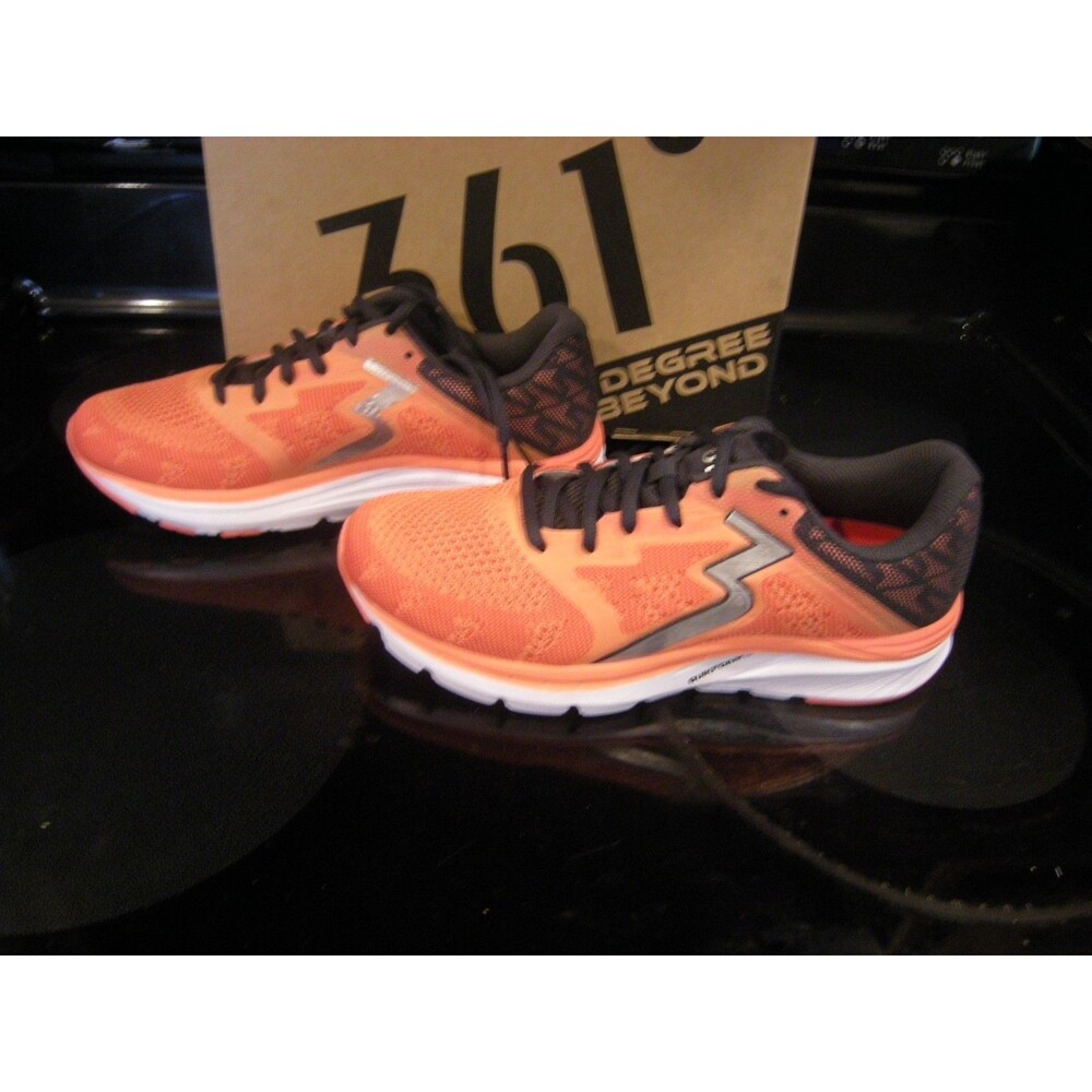 Brand New Womens Cali Coral & Ebony 361 Spinject Running Shoes, Size 8
